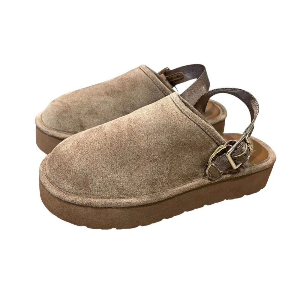 Madden NYC Youth Girls Platform Clog Faux Shearling Lining Size 4 NWT Chunky
